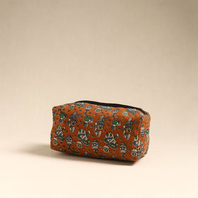  Brown Handmade Cotton Toiletry Pouch 