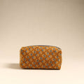  Brown Handmade Cotton Toiletry Pouch 