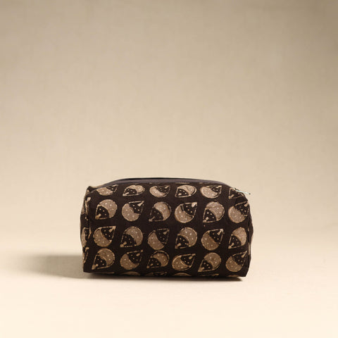  Brown Handmade Cotton Toiletry Pouch 