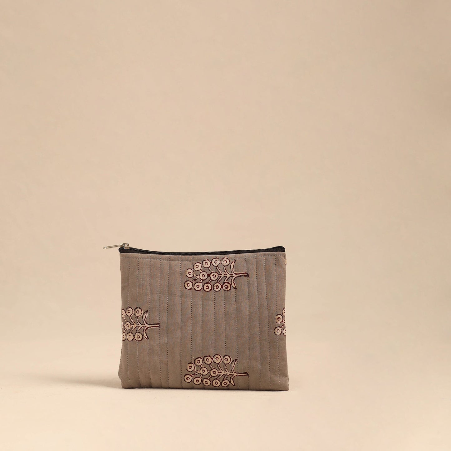 Brown - handmade cotton utility pouches (set of 3) 15