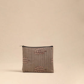 Brown - handmade cotton utility pouches (set of 3) 15