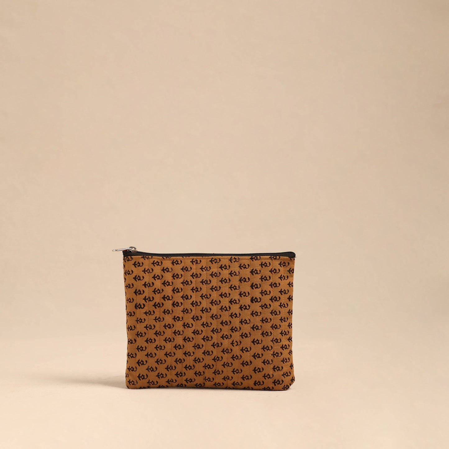 Brown - handmade cotton utility pouches (set of 3) 17