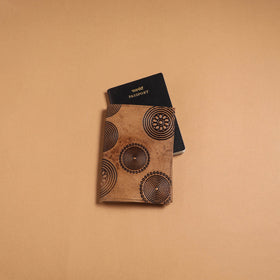 Handmade embossed leather passport cover 48 - handcrafted