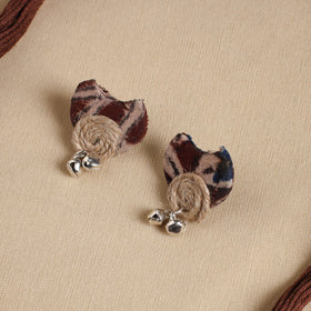 Brown - handmade fabart jute necklace set 15 - handcrafted