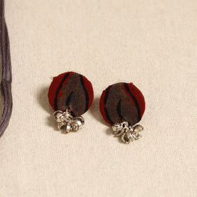 Brown - handmade fabart shell necklace set 24 - handcrafted