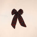 Brown - handmade fabric bow hair clip 39 - handcrafted