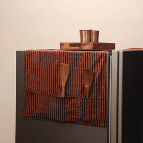 Handmade fridge top cover with multiple pockets 05