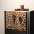 Handmade fridge top cover with multiple pockets 07