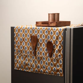 Handmade fridge top cover with multiple pockets 07