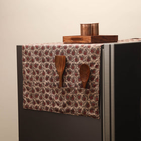 Handmade fridge top cover with multiple pockets 10