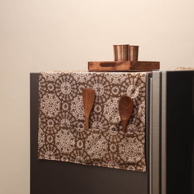 Handmade fridge top cover with multiple pockets 12