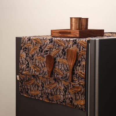 Handmade fridge top cover with multiple pockets 28