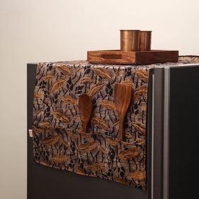 Handmade fridge top cover with multiple pockets 28