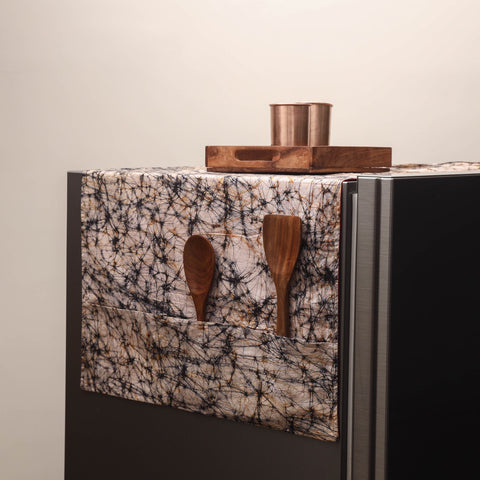 Handmade fridge top cover with multiple pockets 41