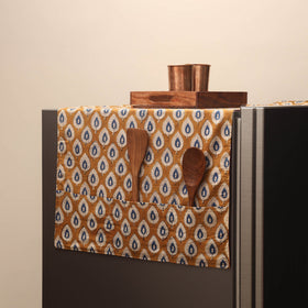 Handmade fridge top cover with multiple pockets 44
