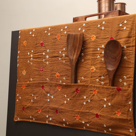 Handmade fridge top cover with multiple pockets 44