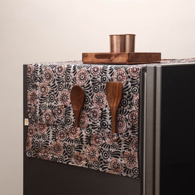 Handmade fridge top cover with multiple pockets 50