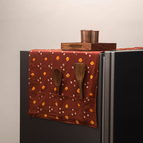 Handmade fridge top cover with multiple pockets 85