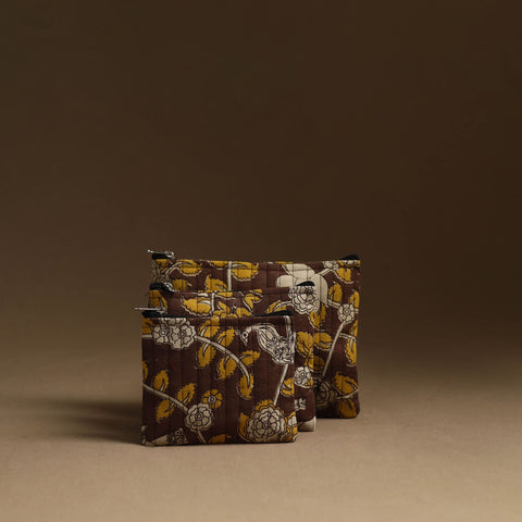 Brown - handmade multipurpose utility pouches (set of 3) 44