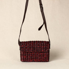 Brown Handmade Organic Water Hyacinth Sling Bag