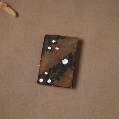 Handmade paper notebook in bandhani fabric cover (5 x 3.5