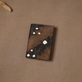 Handmade paper notebook in bandhani fabric cover (5 x 3.5