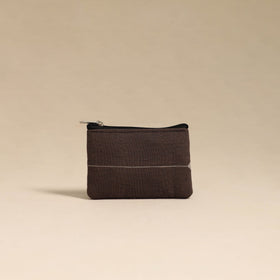  Brown Handmade Quilted Cotton Coin Pouch Online in India