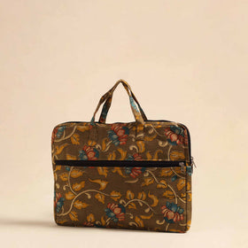  Brown Handmade Quilted Cotton Laptop Bag