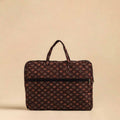  Brown Handmade Quilted Cotton Laptop Bag