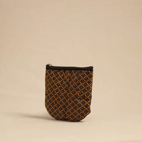  Brown Handmade Quilted Cotton Utility Pouch