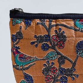  Handmade Quilted Kalamkari Printed Utility Pouch 01 