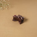 Brown - handmade women’s bow hair claw clip 25 - handcrafted