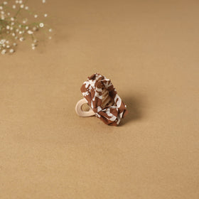 Brown - handmade women’s bow hair claw clip 50 - handcrafted