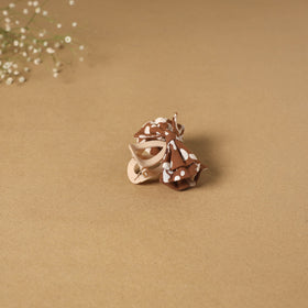 Brown - handmade women’s bow hair claw clip 50 - handcrafted