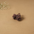 Brown - handmade women’s bow hair claw clip 51 - handcrafted