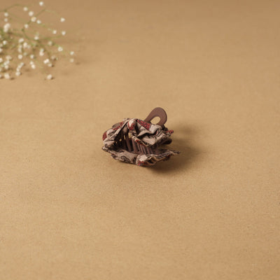 Brown - handmade women’s bow hair claw clip 52 - handcrafted