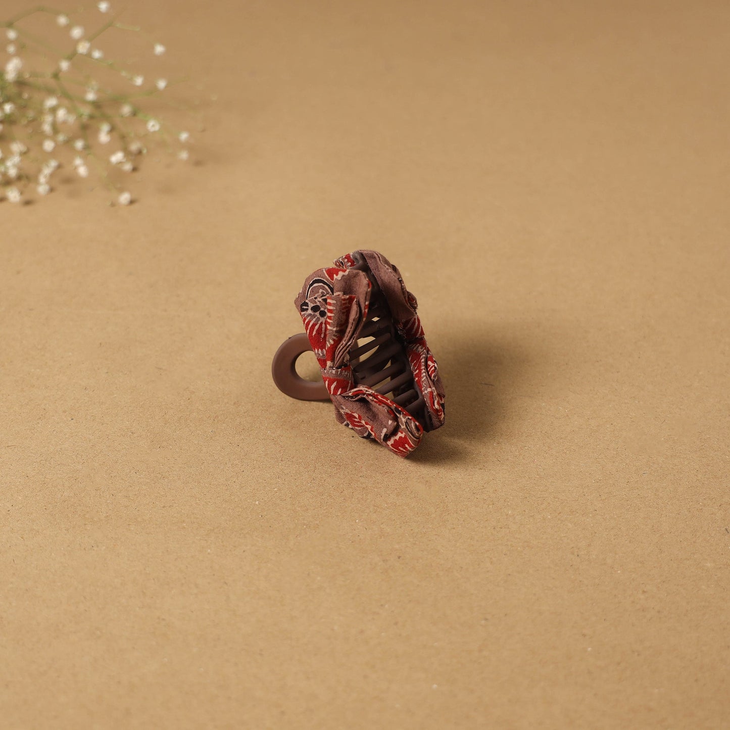 Brown - handmade women’s bow hair claw clip 60 - handcrafted