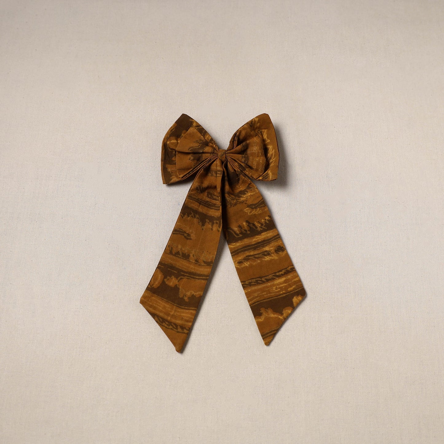 Brown - handmade women’s bow hair clip 111 - handcrafted