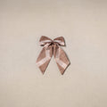 Brown - handmade women’s bow hair clip 123 - handcrafted