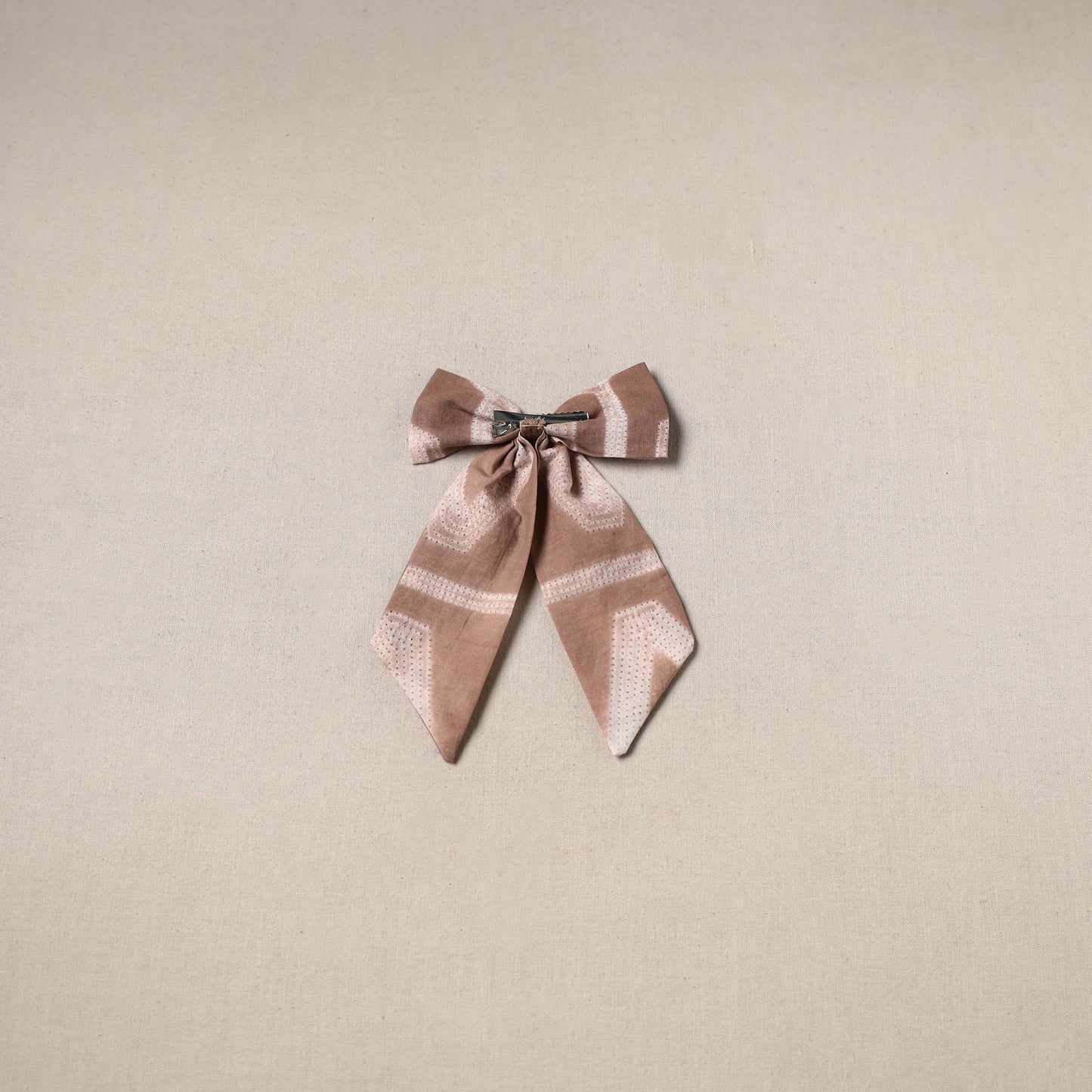 Brown - handmade women’s bow hair clip 123 - handcrafted
