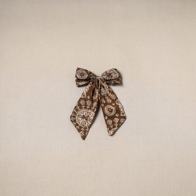 Brown - handmade women’s bow hair clip 79 - handcrafted