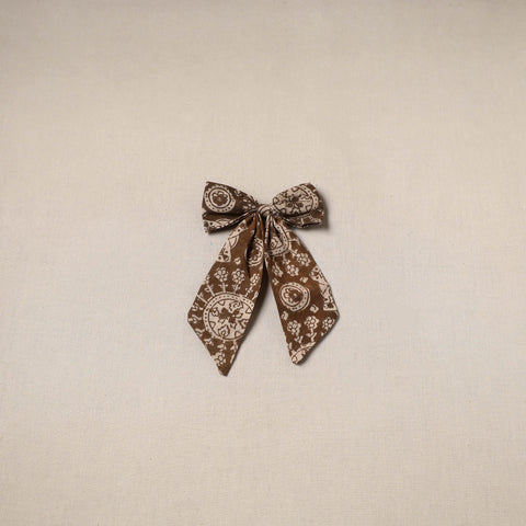 Brown - handmade women’s bow hair clip 79 - handcrafted