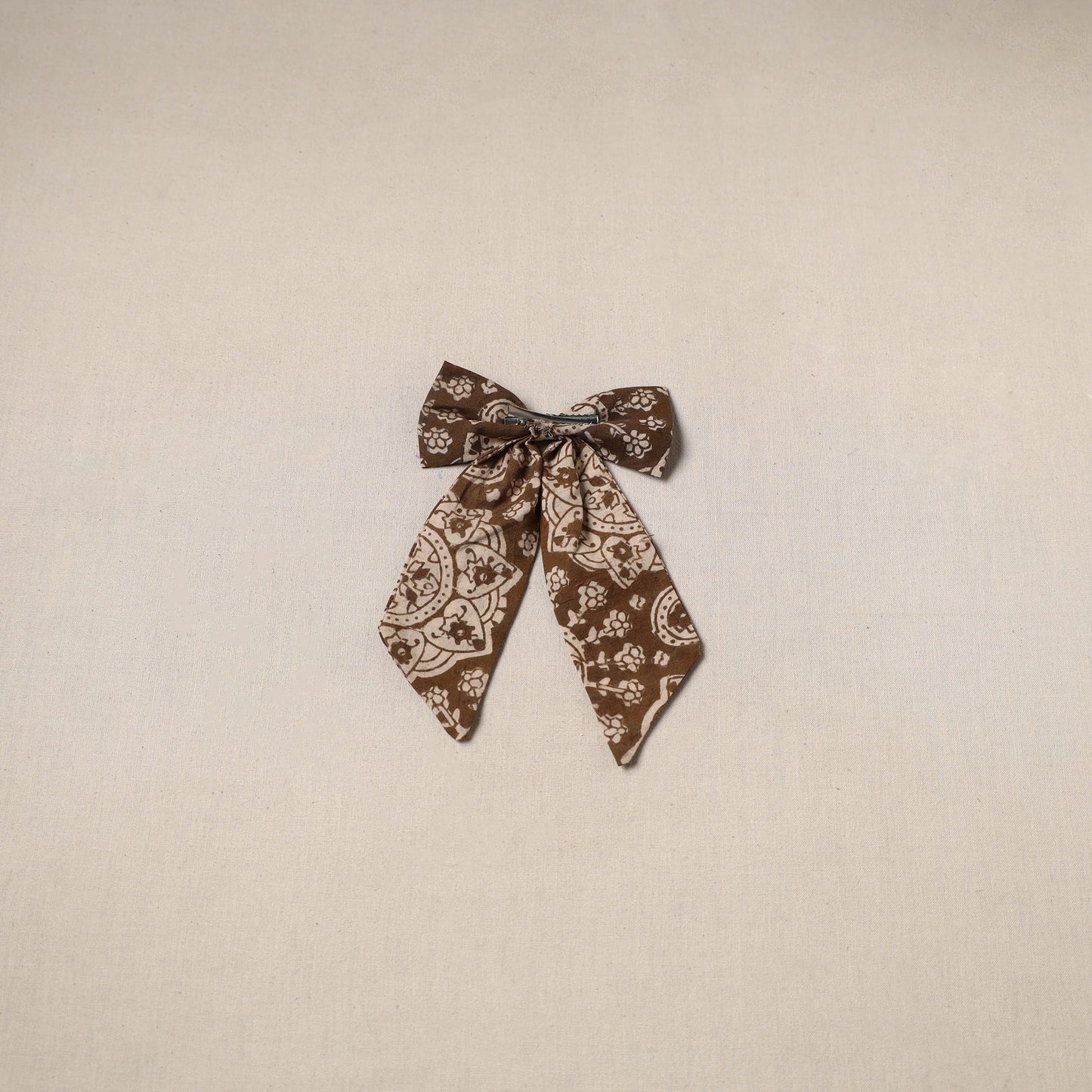 Brown - handmade women’s bow hair clip 79 - handcrafted