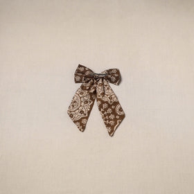 Brown - handmade women’s bow hair clip 79 - handcrafted