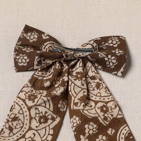Brown - handmade women’s bow hair clip 79 - handcrafted