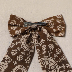 Brown - handmade women’s bow hair clip 87 - handcrafted