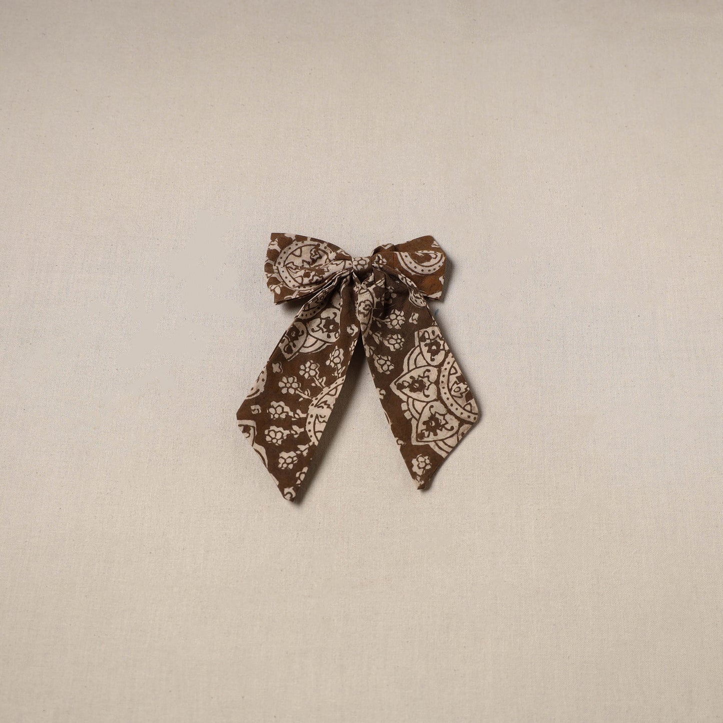 Brown - handmade women’s bow hair clip 87 - handcrafted