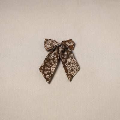Brown - handmade women’s bow hair clip 87 - handcrafted