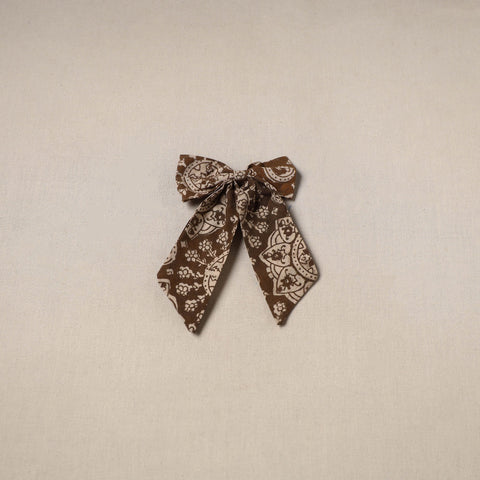 Brown - handmade women’s bow hair clip 87 - handcrafted