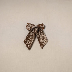 Brown - handmade women’s bow hair clip 87 - handcrafted